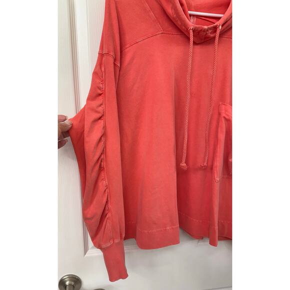 FP MOVEMENT BY FREE PEOPLE Hot Shot Hooded Layer Hibiscus XS NWOT FP-187 - Picture 4 of 8